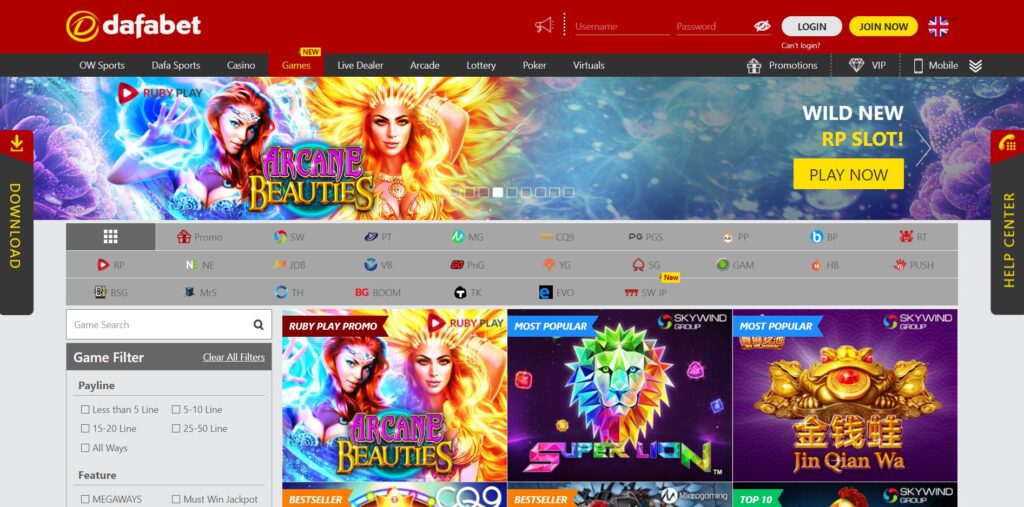 Casino Dafabet Games